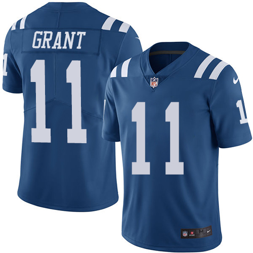 Indianapolis Colts #11 Limited Ryan Grant Royal Blue Nike NFL Youth JerseyVapor Untouchable jerseys->indianapolis colts->NFL Jersey